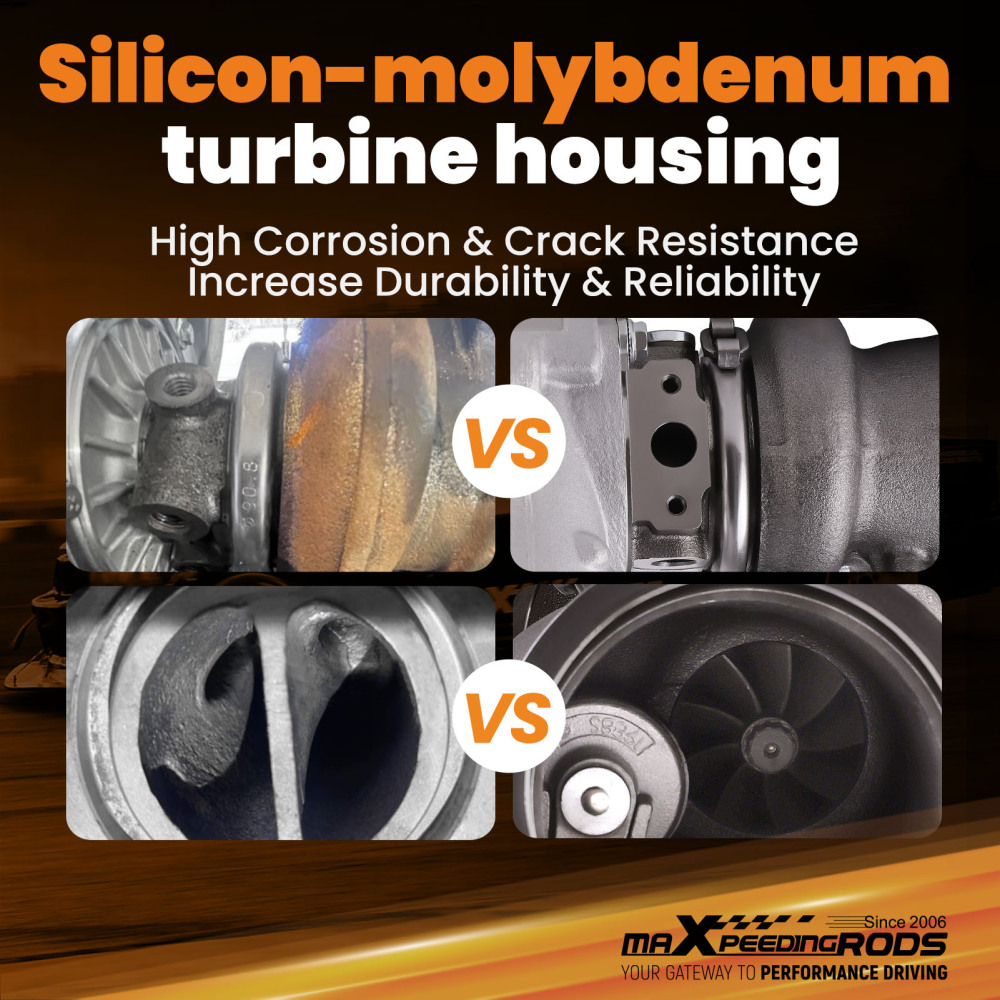 Billet Turbo compatible for Ford Escape Fusion Focus compatible for Lincoln MKZ MKC MKT 2.0L K03 2013-2016