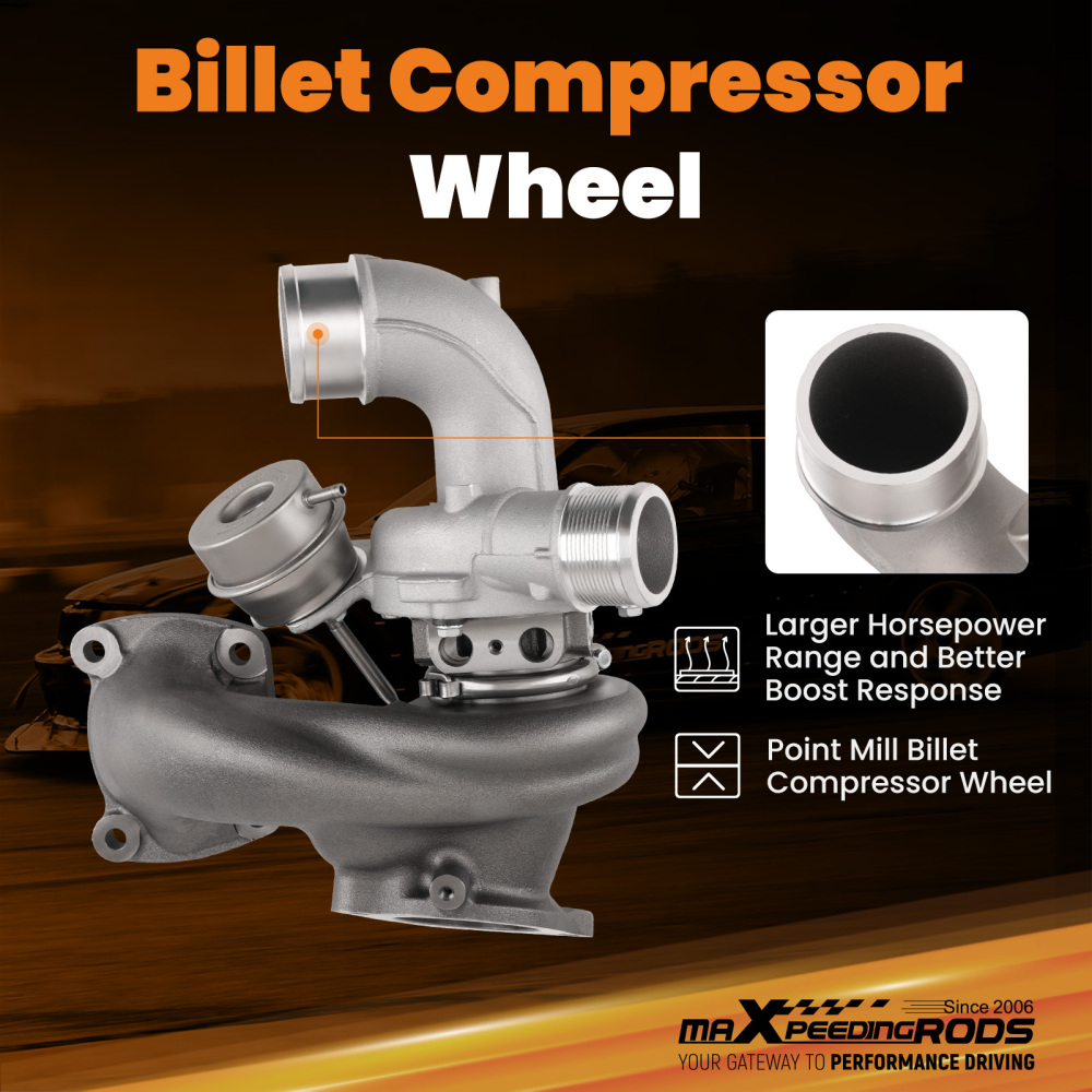 New Billet Turbo compatible for Ford Fusion SE Escape compatible for Lincoln MKC 2.0 EcoBoost l4 17-20