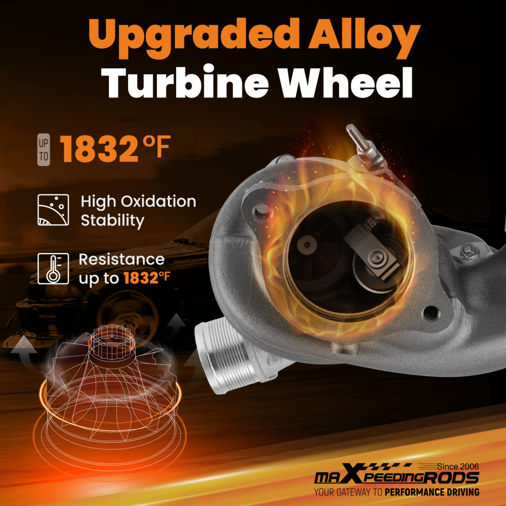 New Billet Turbo compatible for Ford Fusion SE Escape compatible for Lincoln MKC 2.0 EcoBoost l4 17-20