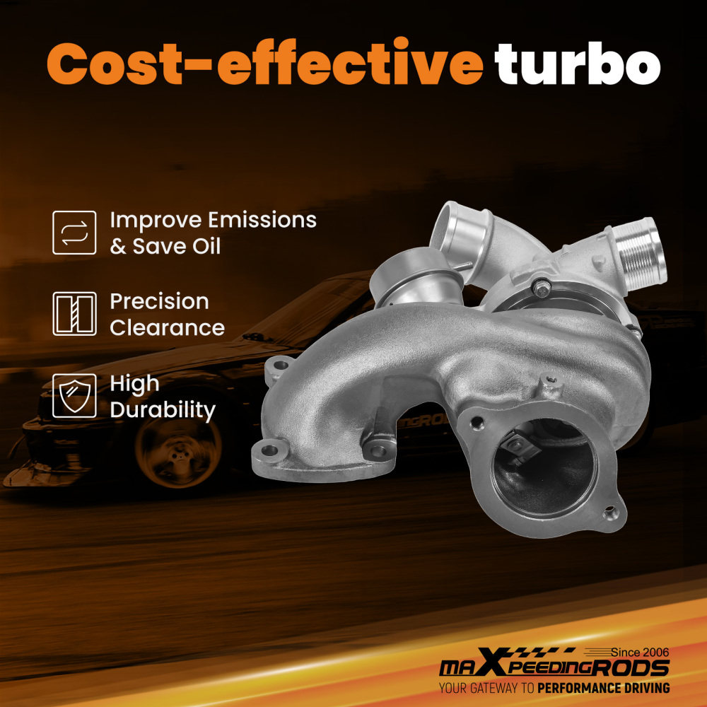 Turbo Turbocharger compatible for Ford Edge 2.0 L EcoBoost 2015 2016 2017 2018 53039880416