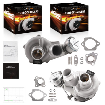 Billet Twin Turbo Kit compatible for Ford F150 Pickup Navigator 3.5L 2013-2016 Turbocharger