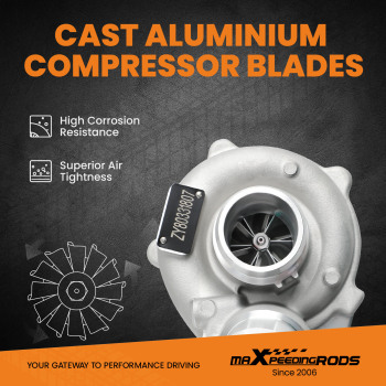 Right Turbo Turbocharger compatible for Ford F150 F-150 Ecoboost 3.5 2013-2016 Gas K03 0470