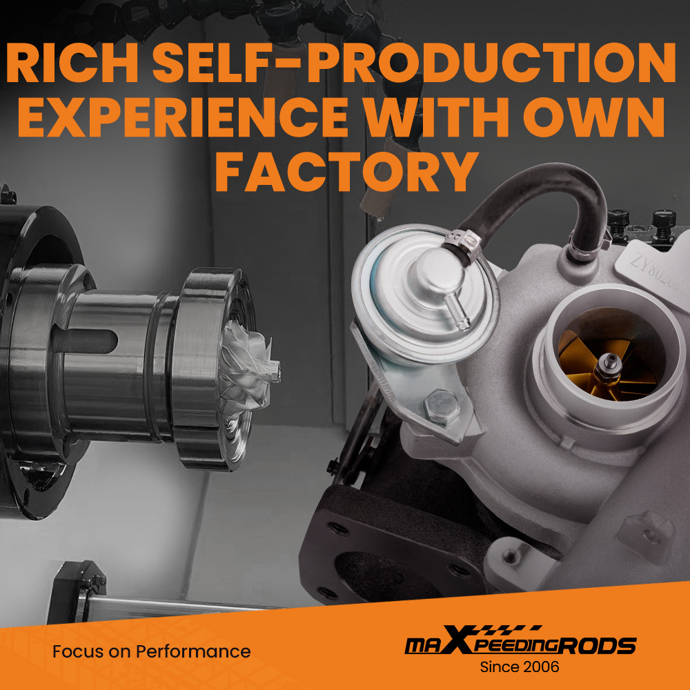 Billet Compressor Wheel Street Performance Turbocharger Compatible for Mazda CX-7 speed 3 speed 6 2.3L with MZR DISI 2.3 Turbo L3-VDT engine