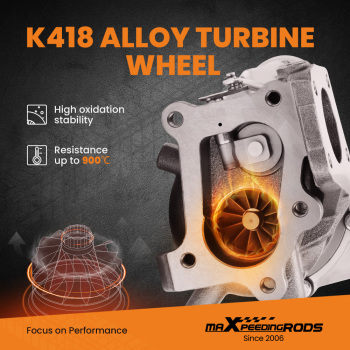 Turbocharger Compatible for Mazda CX7 CX-7 2.3L K0422-582 K04 2006-2014 New Direct Replacement Turbocharger