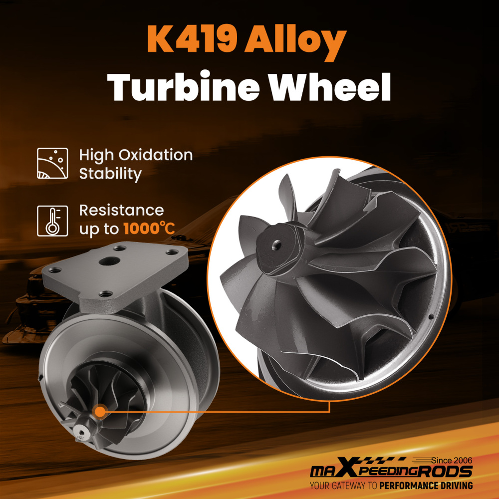 Billet Turbocharger Core compatible for Vw Touareg compatible for Audi A4 3.0 L165kw 2004-10 53049880035