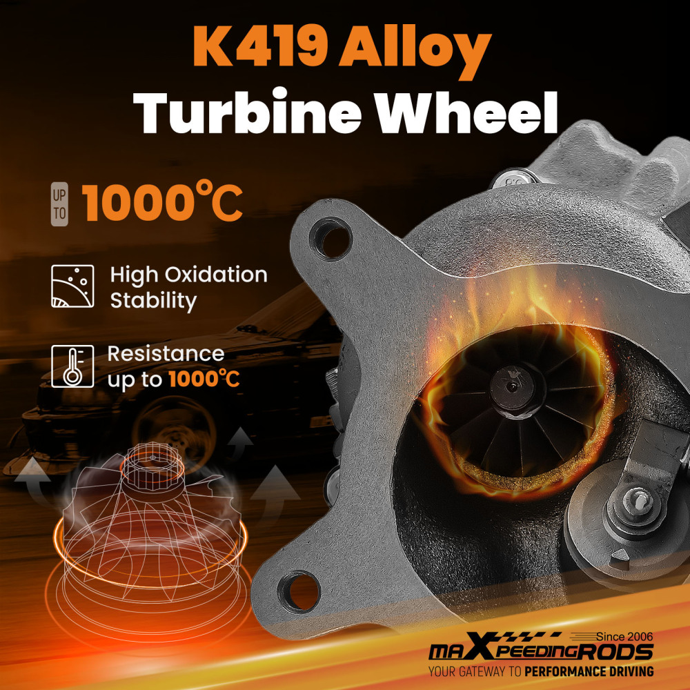 Upgrade Billet Turbo compatible for Vw Scirocco 2.0 Cdla 195kw 06f145702cx 53049700064 K04