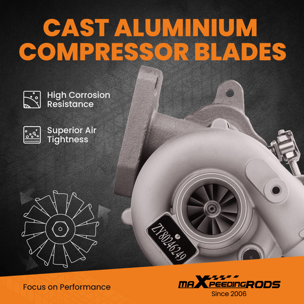 Turbocharger Compatible for Volkswagen T4 Transporter 2.5L TDI65 KW 88PS Engine AJT/AYY 1998-03