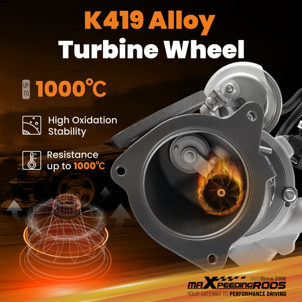 KP39 Billet Turbo Turbocharger compatible for Ford Fusion L4 1.6L 2013-2014 compatible for Fiesta 14-2019