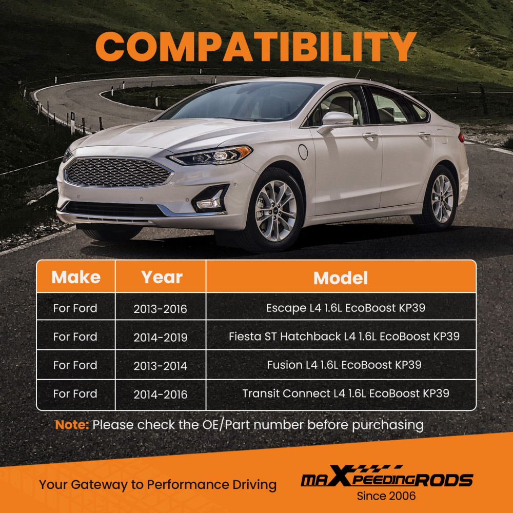 Turbocharger For Ford Fiesta ST Escape Fusion Transit Connect 1.6L KP39 Turbo