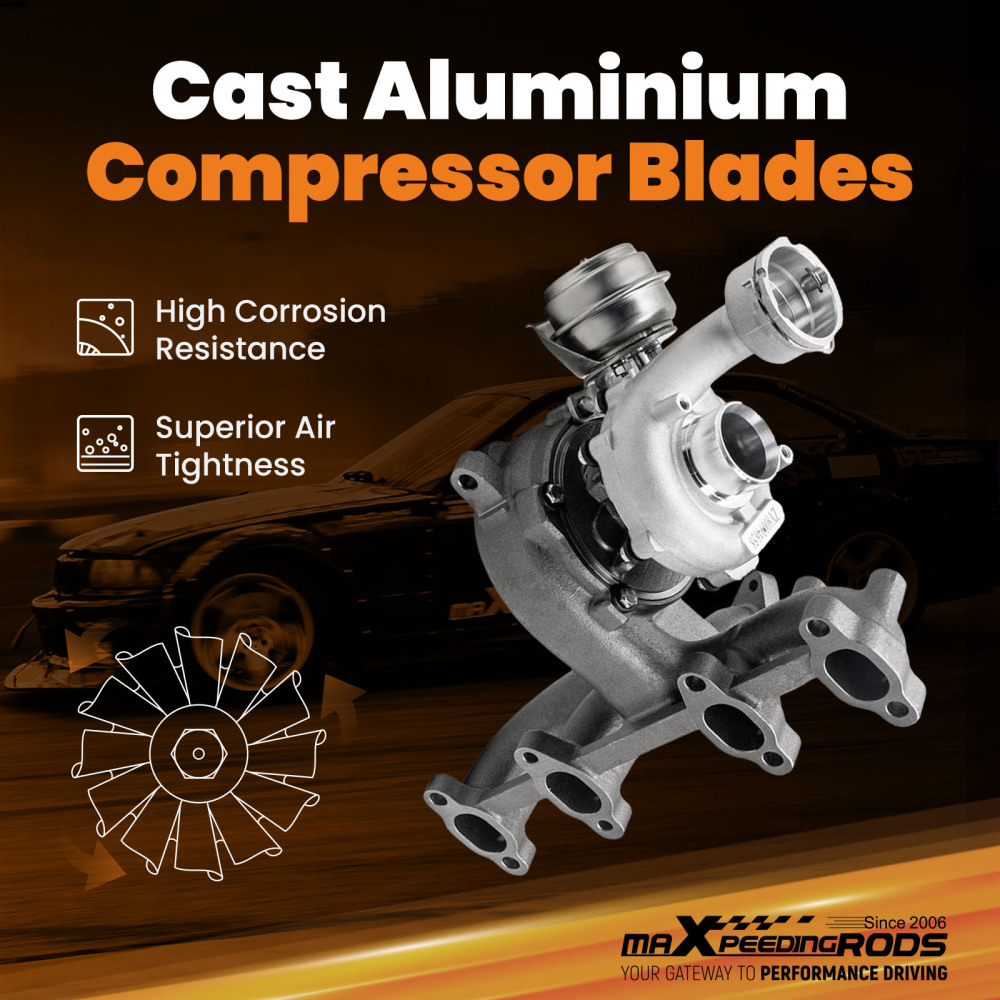 721021-5006S Turbina Turbocompressore compatibile per Audi Seat VW 1.9TDI ARL 110 KW 150 CV