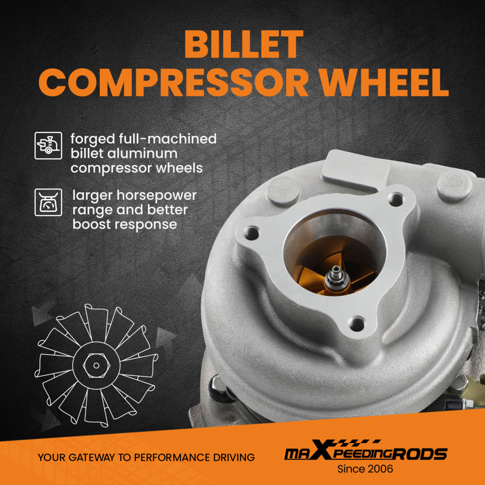 Billet Turbo Turbocharger compatible for Nissan Patrol DI 3.0L ZD30DDTI GT2052V 14411-2X900