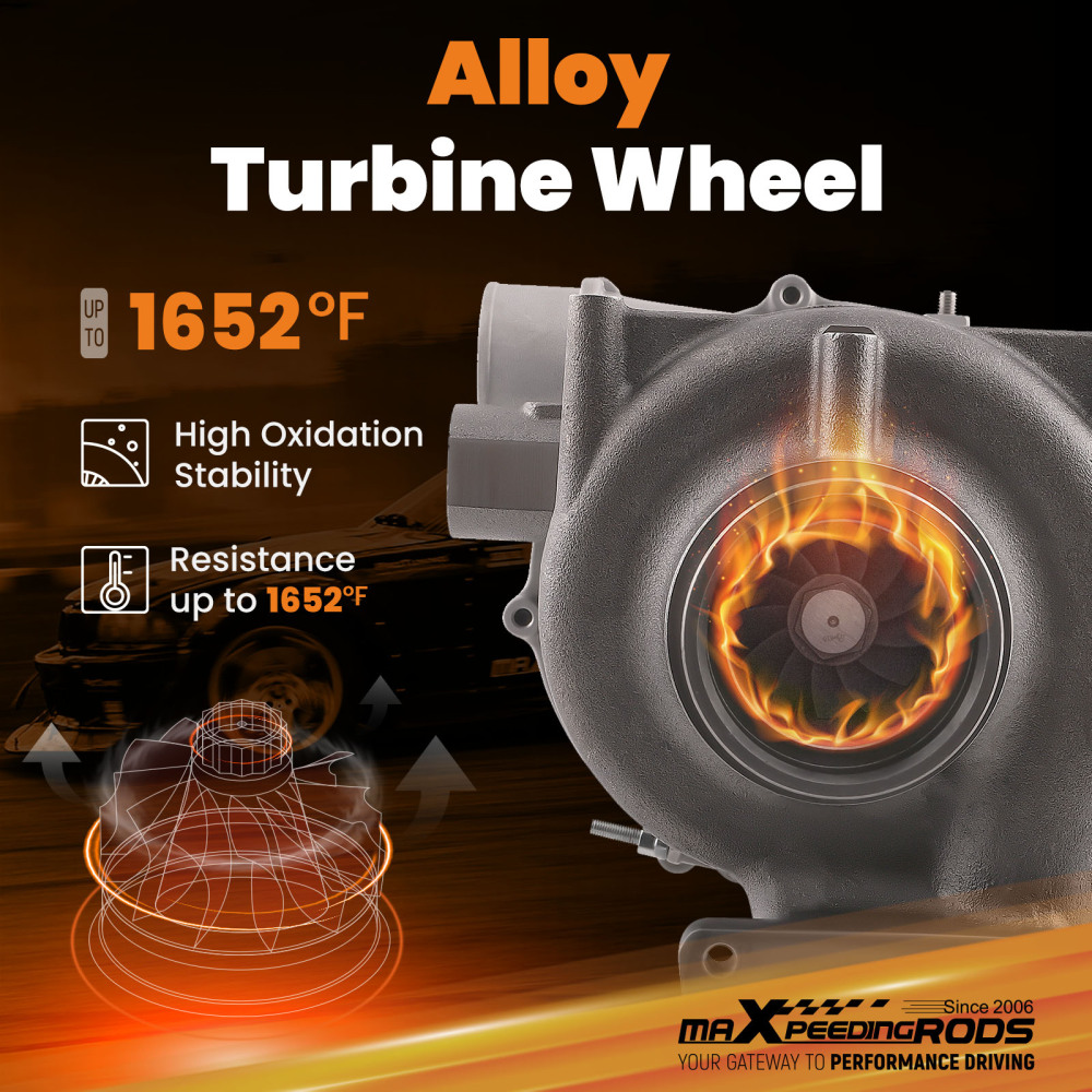 Turbocharger compatible for GMC Chevy Chevrolet 2500/3500 HD Pickup Trucks 6.6L Turbo