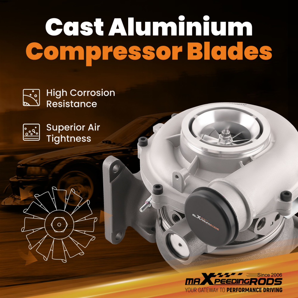 Turbocharger compatible for GMC Chevy Chevrolet 2500/3500 HD Pickup Trucks 6.6L Turbo