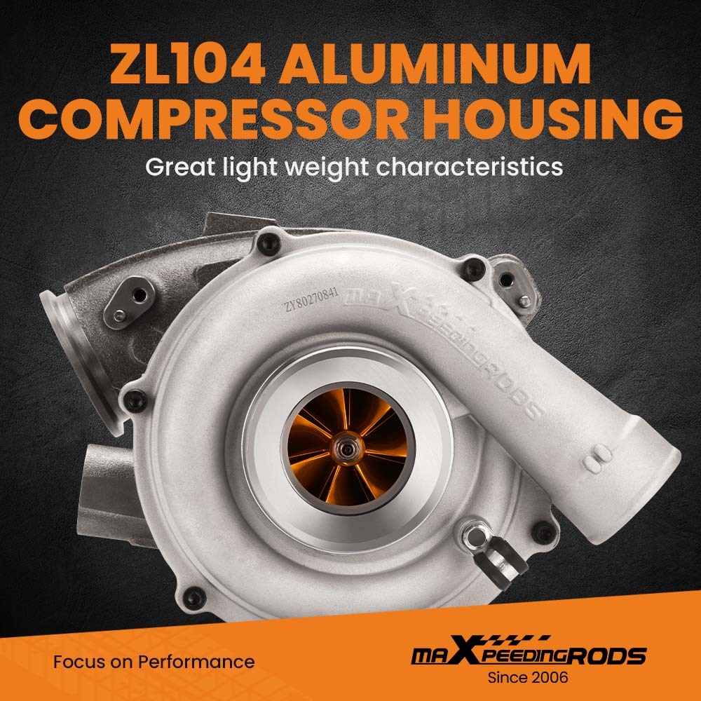 Turbo Compatible for Ford F-250, F-350 Truck compatible for Super Duty 6.0L Engine 2005-2007 Turbocharger with Billet Compressor Wheel