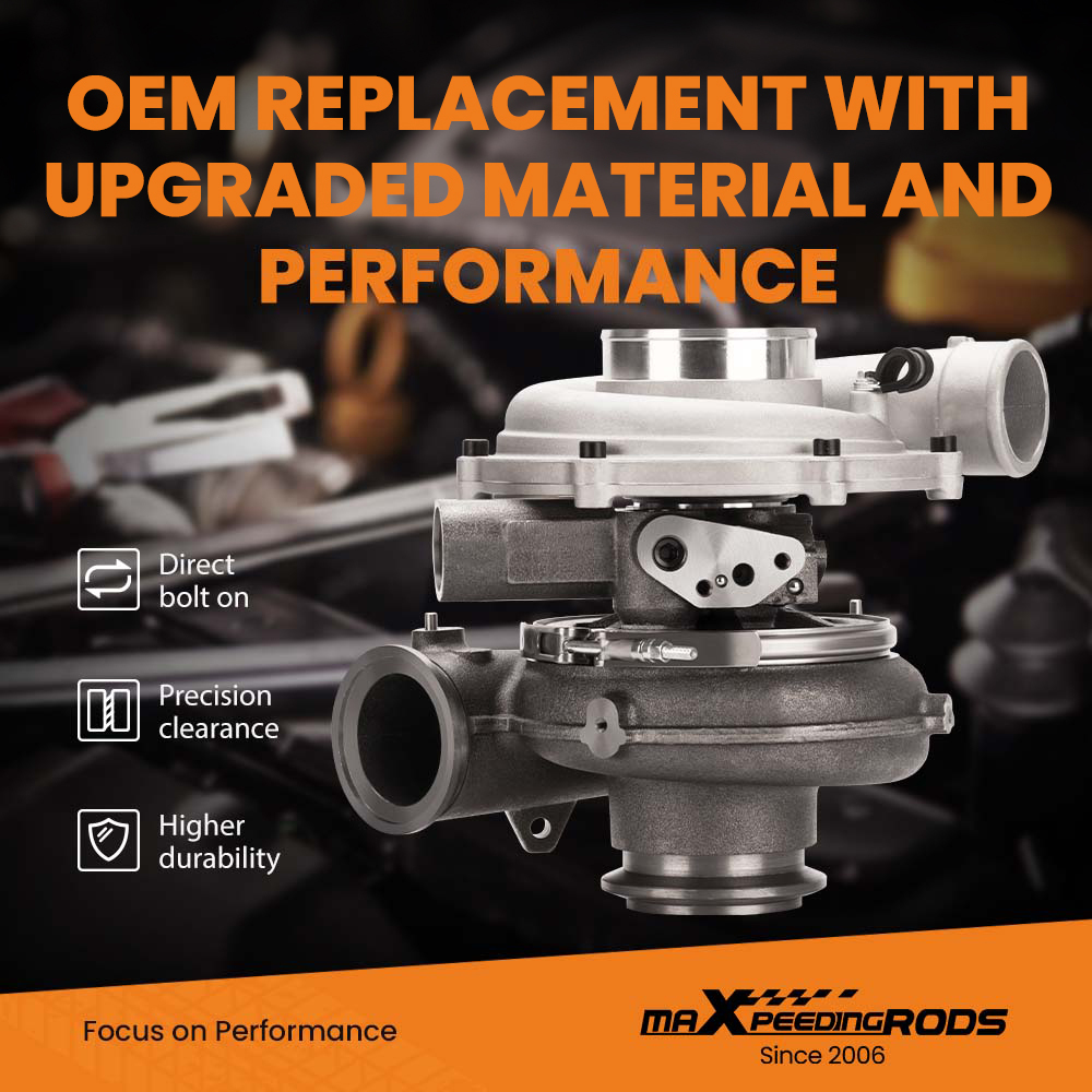 Turbo Compatible for Ford F-250, F-350 Truck compatible for Super Duty 6.0L Engine 2005-2007 Turbocharger with Billet Compressor Wheel