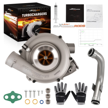 Upgrade Billet Turbo Kit compatible for Ford 6.0L 2005-2007 F-250 F-350 W/ Oil Return Line