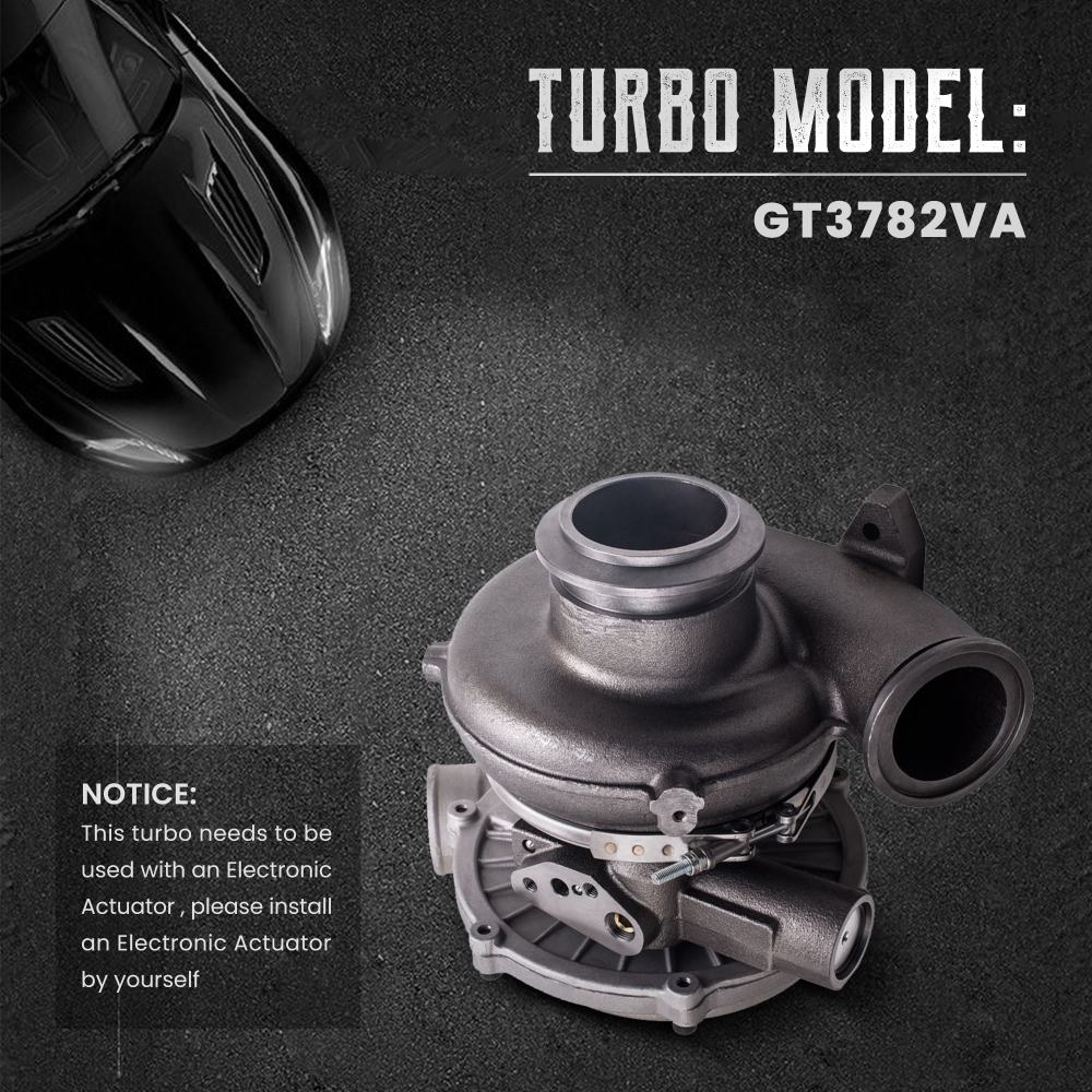 Compatible for Ford Powerstroke compatible for Super Duty F-350 6.0L 2004-2007 Turbo turbine for GT3782VA W/O eletrical aturator