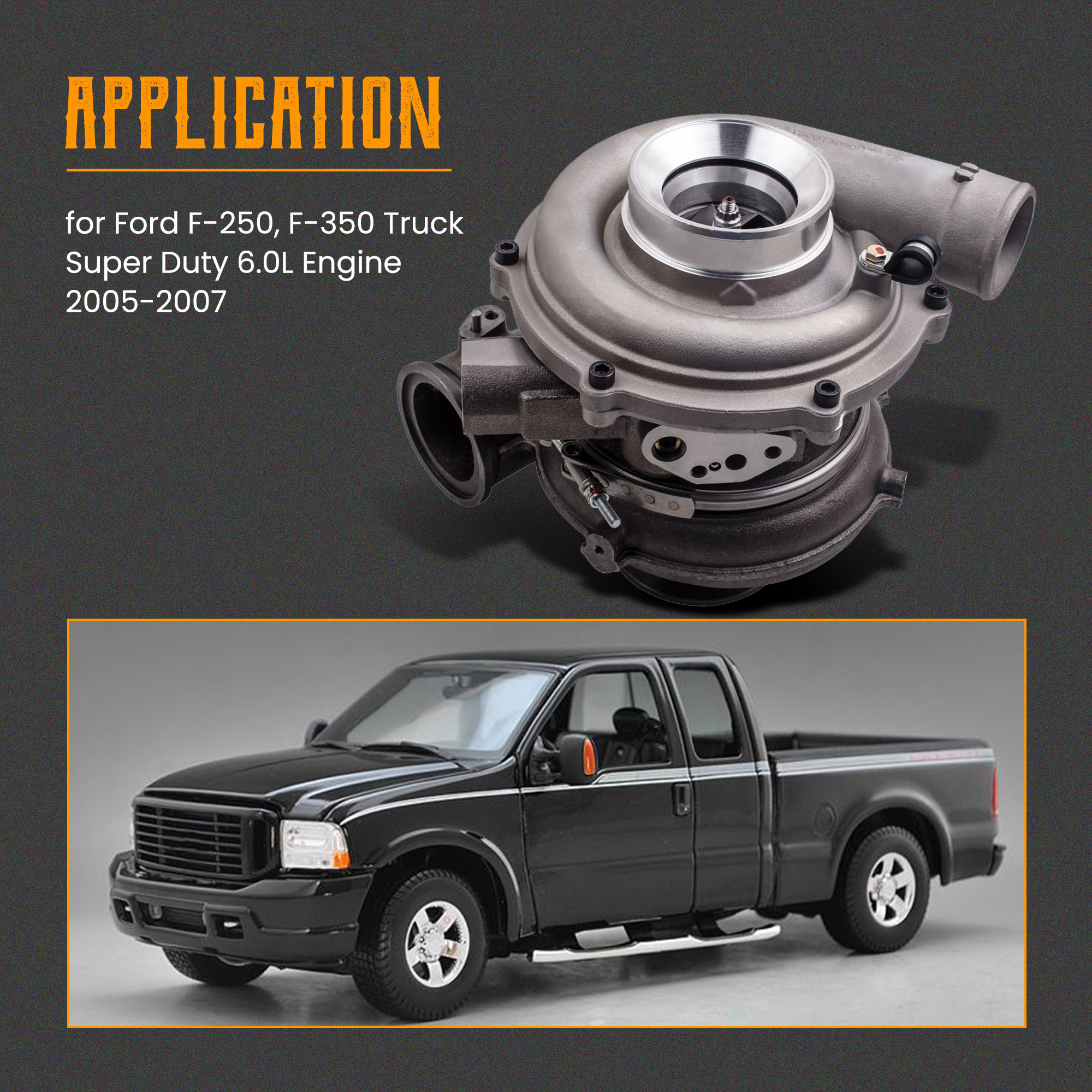 Turbo turbine compatible for Ford Powerstroke compatible for