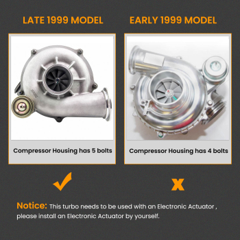 Compatible for Ford Powerstroke compatible for Super Duty F-350 6.0L 2004-2007 Turbo turbine for GT3782VA W/O eletrical aturator