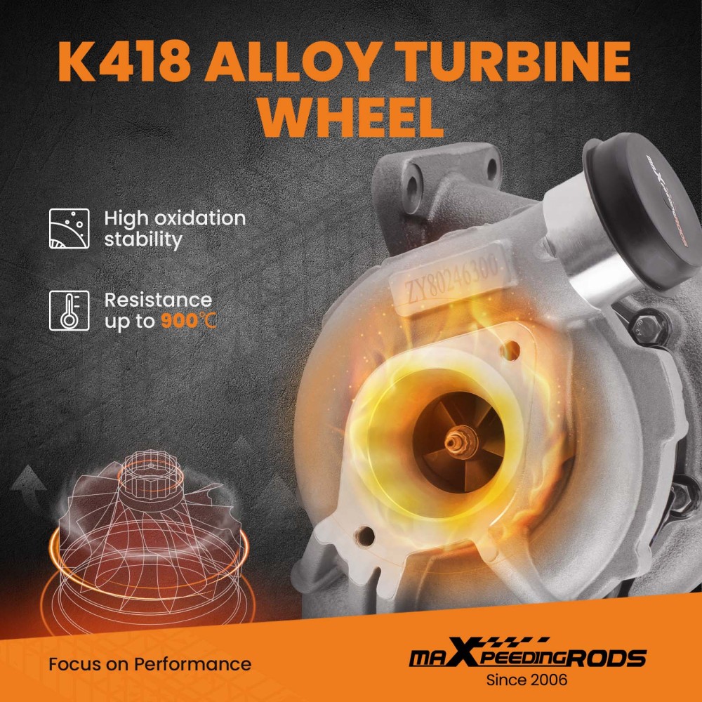 GT2052V Turbo compatible for Ford Transit VI 2.4 TDCI 140HP 103KW 2006-2016 752610-5032S