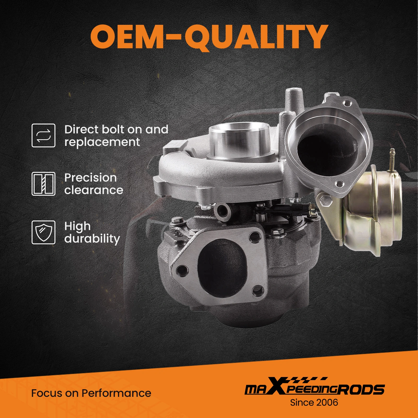 Turbo GT2260V MaXpeedingrods 753392-5018S Pour BMW X5 3.0d (E53) 160KW 218CV (2003-2007)