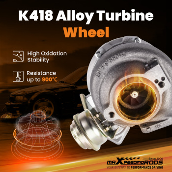 Turbocompresseur compatible pour BMW x5 Series 3.0 E53 + Collecteur déchappement 753392