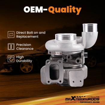 Turbocompresseur compatible pour BMW x5 Series 3.0 E53 + Collecteur déchappement 753392