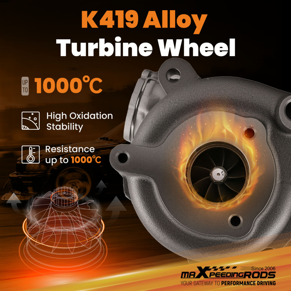 Street Turbocharger GT1749V 758219 compatible for Audi A4 A6 2.0TDI 140HP BRE BVG 2004-2008