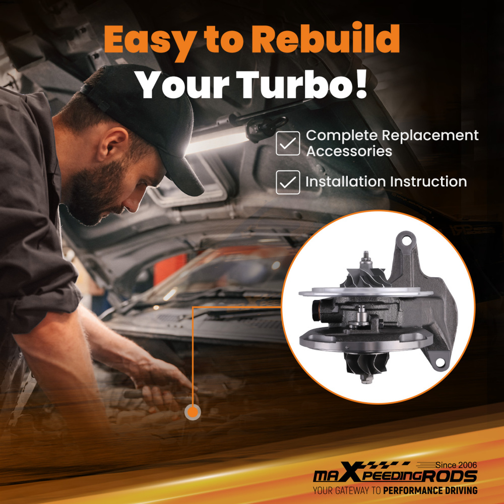 Turbo Cartridge Chra core compatible for Volkswagen VW Transporter T5 2.5 BNZ 96kw 130BHP