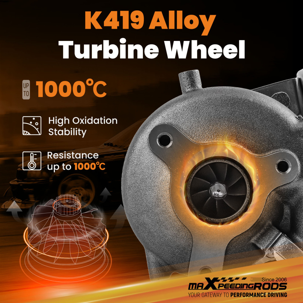 For GT2056V Billet Compressor Wheel Turbofor compatible for NISSAN Navara D40 / Pathfinder 14411EC00A K419 Alloy