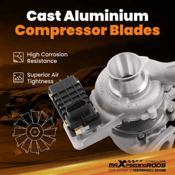 Turbo Turbocharger compatible for Ford Transit Tourneo 2.2 TDCI 786880 + Actuator