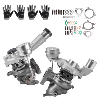 Billet Pair Turbo Compatible for Ford Explorer Flex Taurus Lincoln MKS MKT 3.5 L 2010-2019