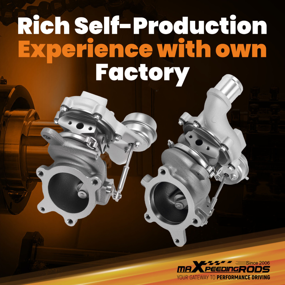 Billet Pair Turbo Compatible for Ford Explorer Flex Taurus Lincoln MKS MKT 3.5 L 2010-2019