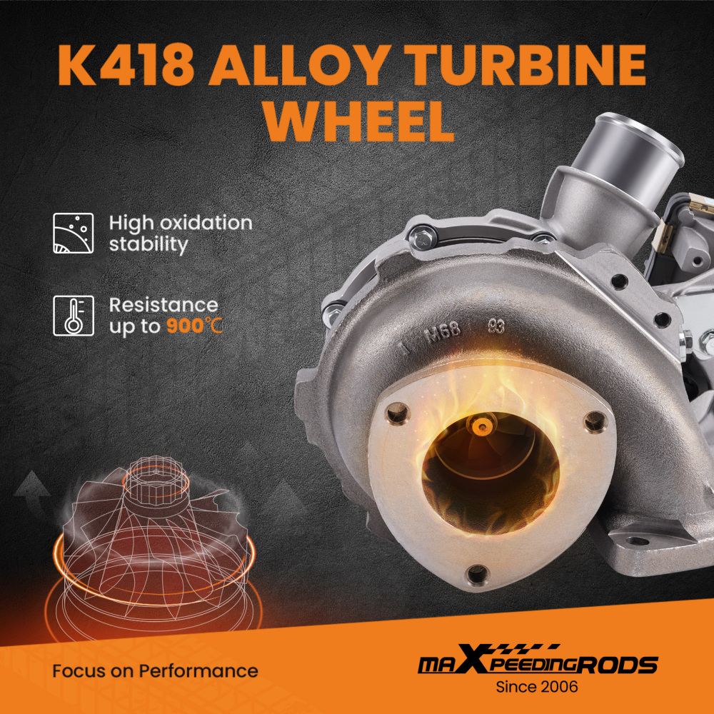 maXpeedingrods GTB2256VK Turbocharger Turbo Kit, for Ranger 2011- for Ford for Transit 2011- for Mazda BT50 2011-2019, 3.2 TDC 147Kw 200HP