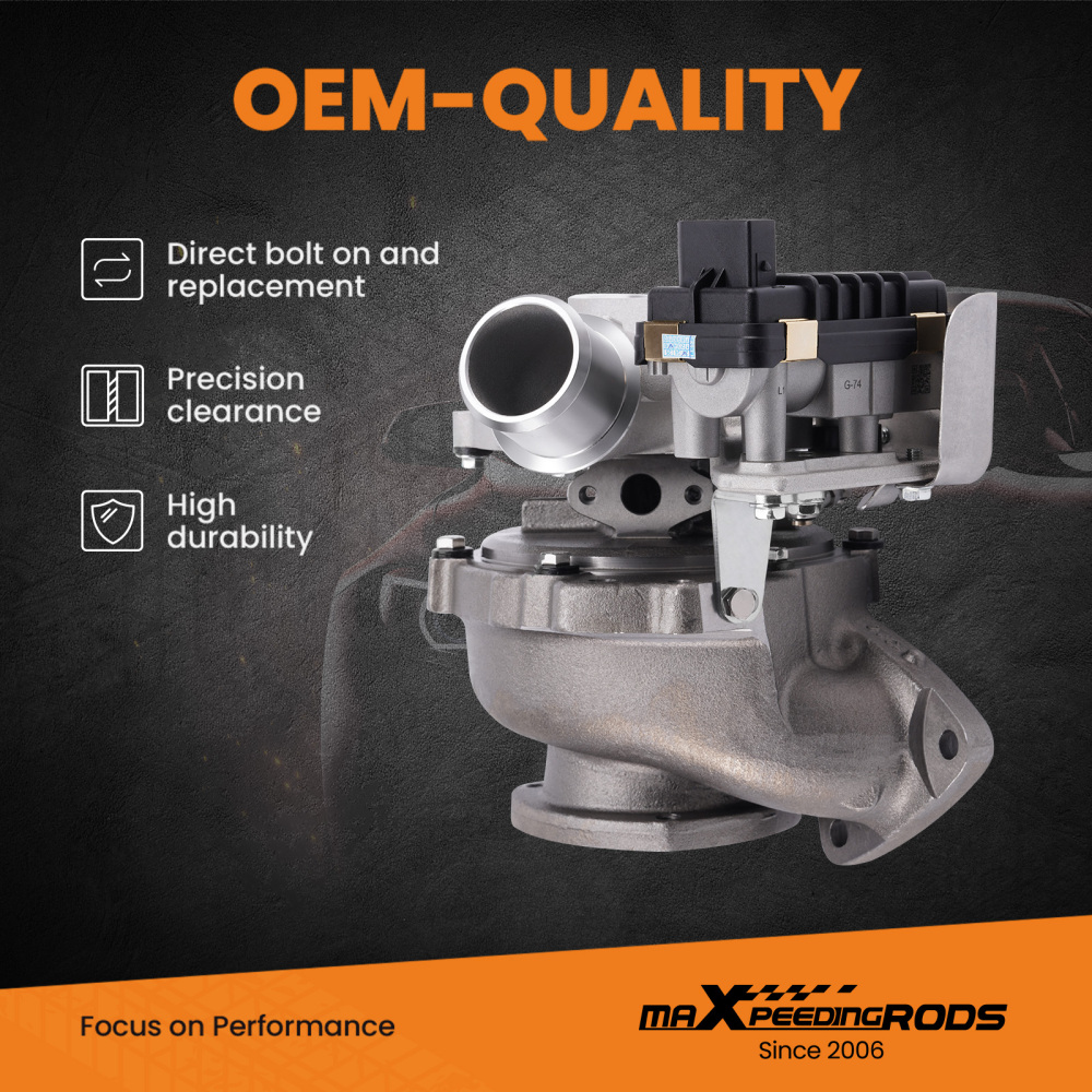 maXpeedingrods GTB2256VK Turbocharger Turbo Kit, for Ranger 2011- for Ford for Transit 2011- for Mazda BT50 2011-2019, 3.2 TDC 147Kw 200HP