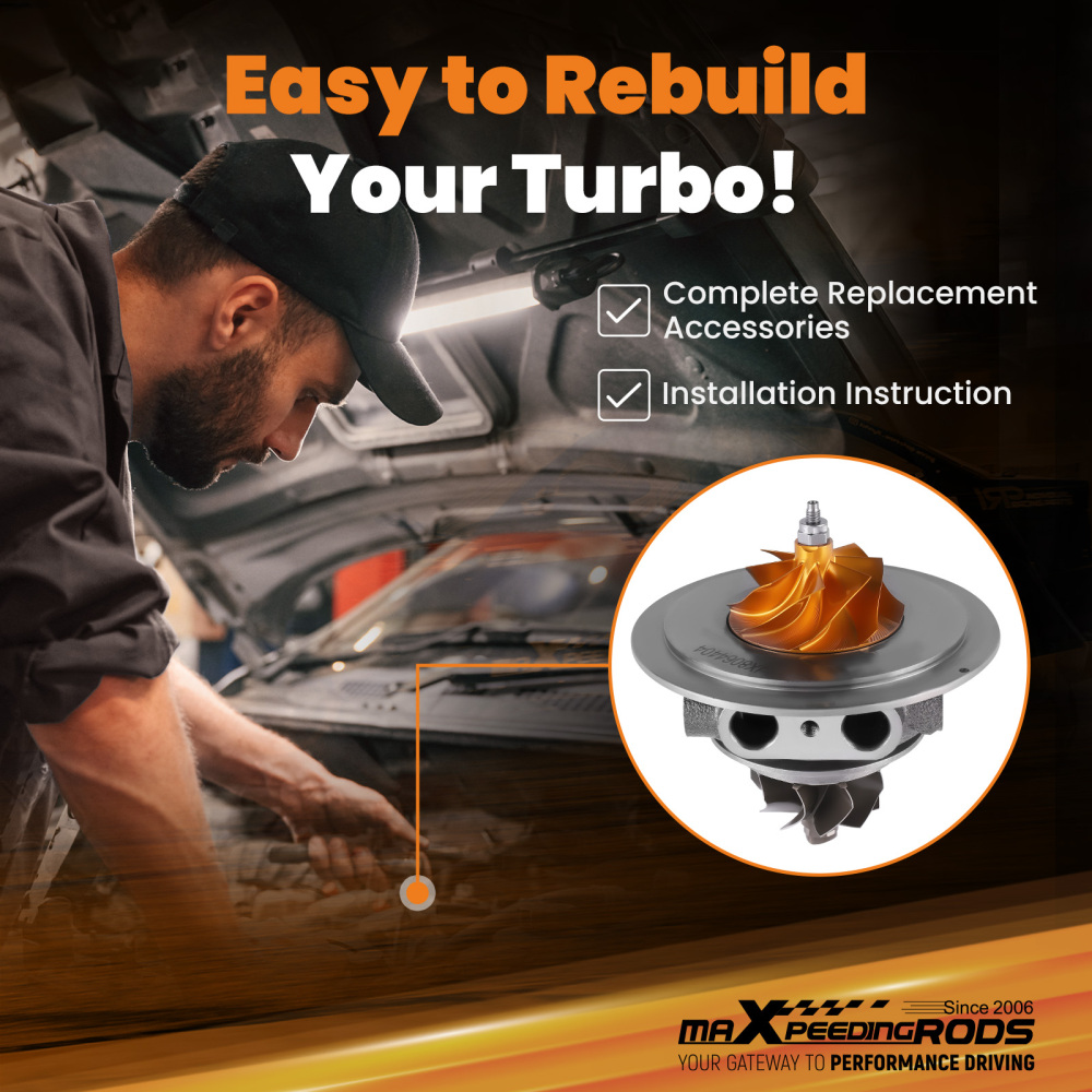 Billet Turbo Cartridge compatible for Ford Mustang 2.3L Ecoboost 2015-2021 Turbocharger