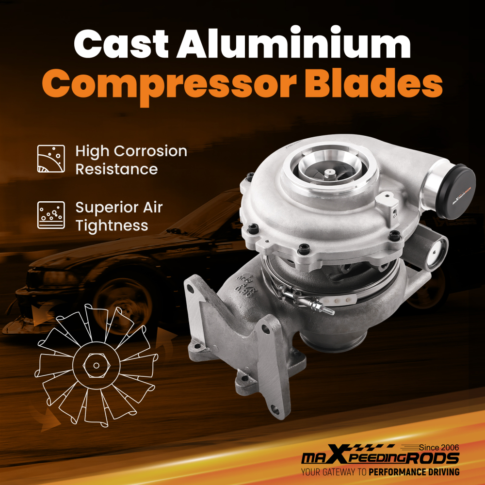 Turbocharger Turbo compatible for GMC 6.6 L compatible for Duramax LMM 2004 2005 2006 2007 2008 2009 2010