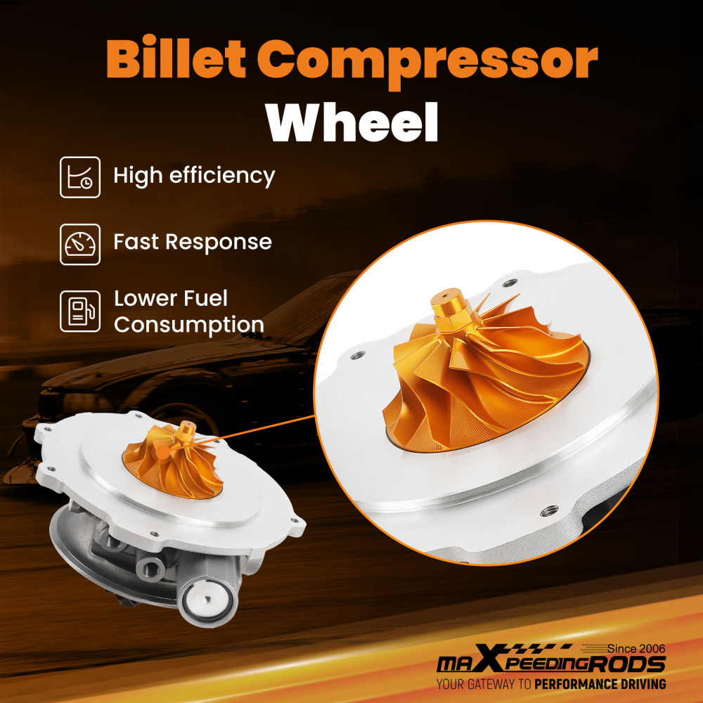 Upgraded Billet Turbocharger Cartridge compatible for GMC Chevrolet 6.6L compatible for Duramax LMM 04-10