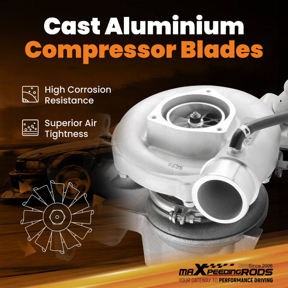 Turbocharger compatible for GMC Chevy 2500 3500 6.6L compatible for V8 compatible for Duramax LB7 01-2004 Diesel Turbo