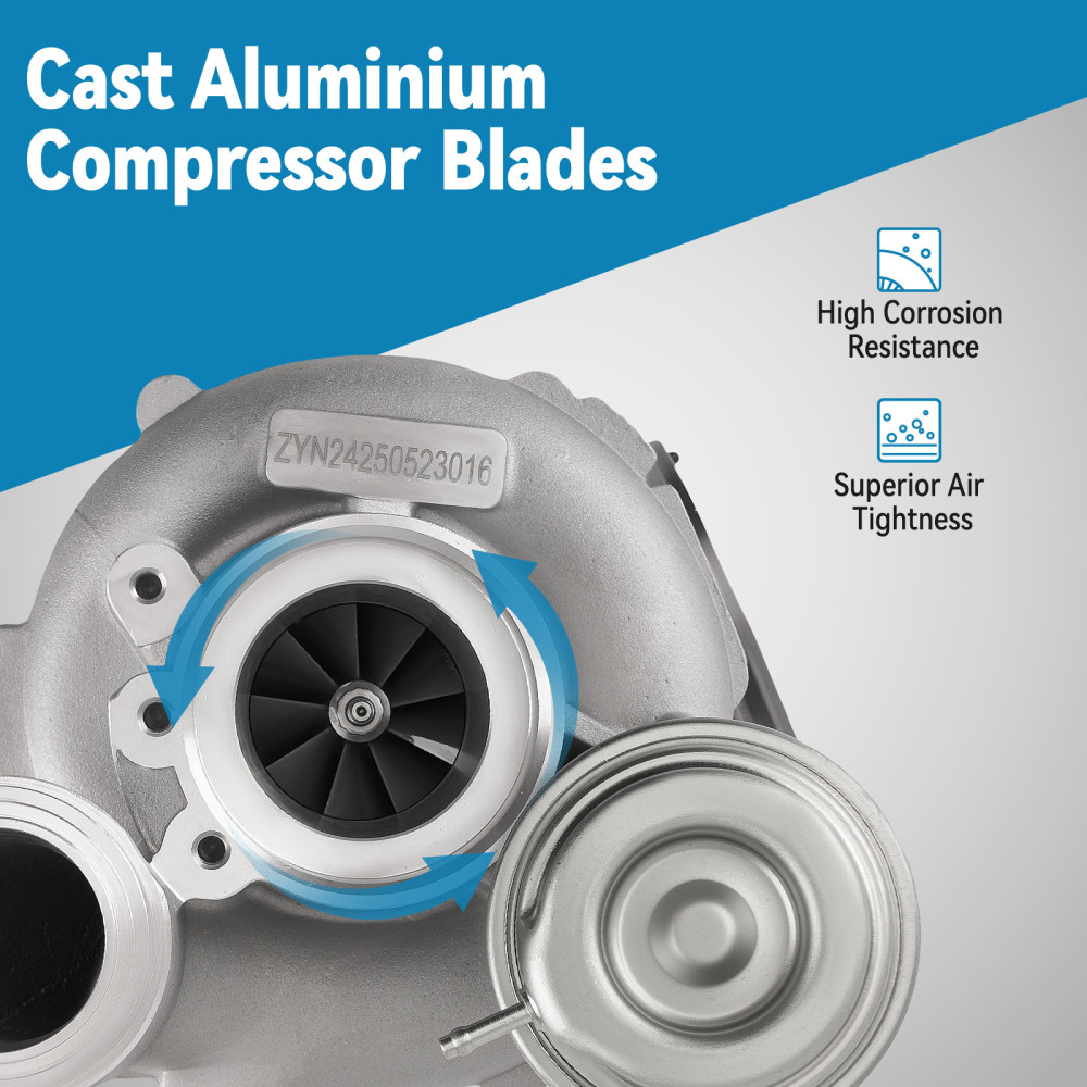 Turbochargerfor compatible for BMW 550i GT 750i X5 X6 2012-2019 8104090006 11657605794