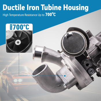 Turbocharger compatible for Hyundai Starex CRDI 170HP D4CB 16V 07- 53039700127 Up to 170HP