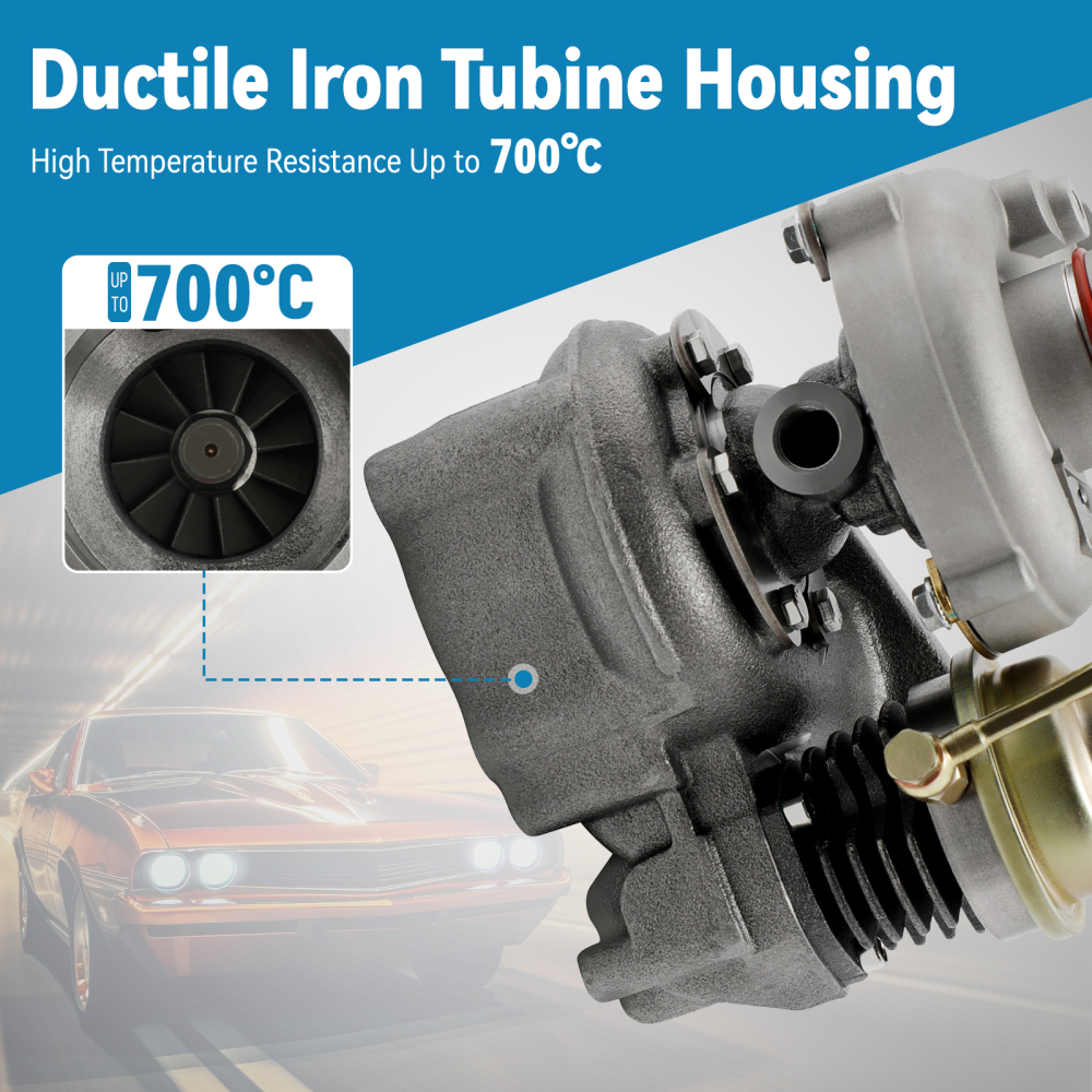 K14 TURBO TURBINA compatibile per VW Transporter III Bus TD JX 51KW/70HP 1984-92 068145703H