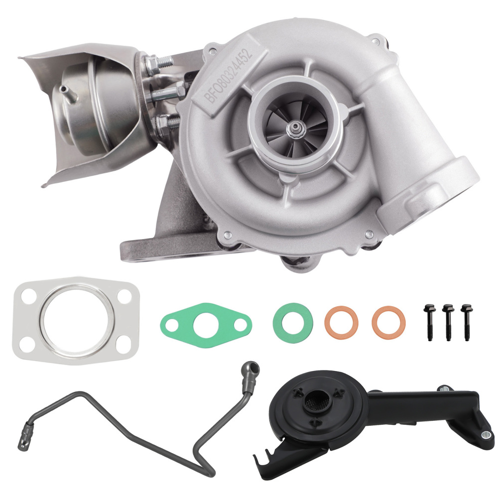 GT1544V Turbo+Crépine pompe huile+Conduite Huile Turbo compatible pour CITROEN PEUGEOT FORD