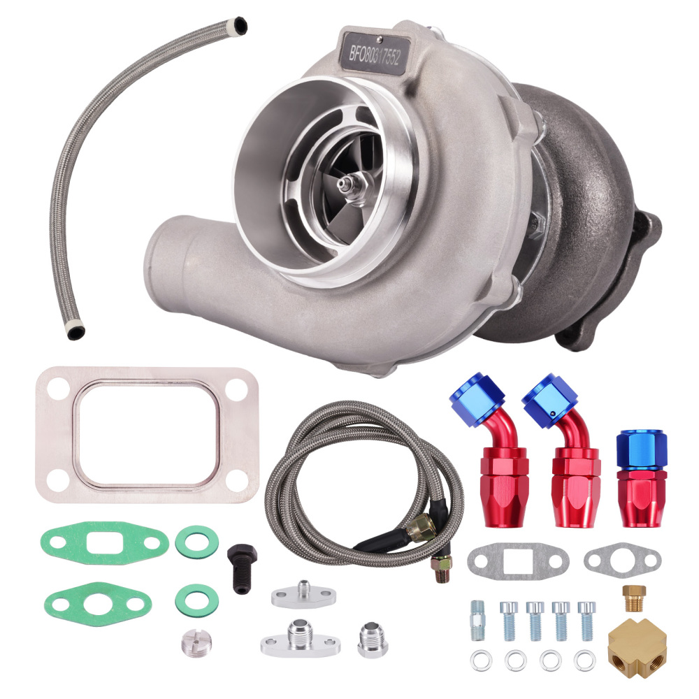 GT3076 GT30 GT3037 Turbocharger 500+HP T3 Turbo Kit Oil Drain Return / Feed Line