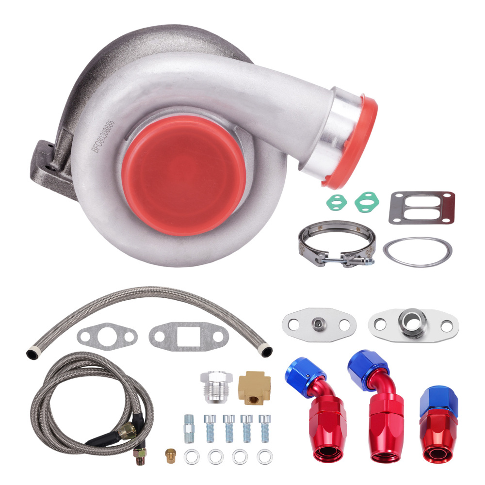 GT45 Universal Turbo Turbocharger A/R 1.05600+ BHP w/ Oil Feed Drain Lines