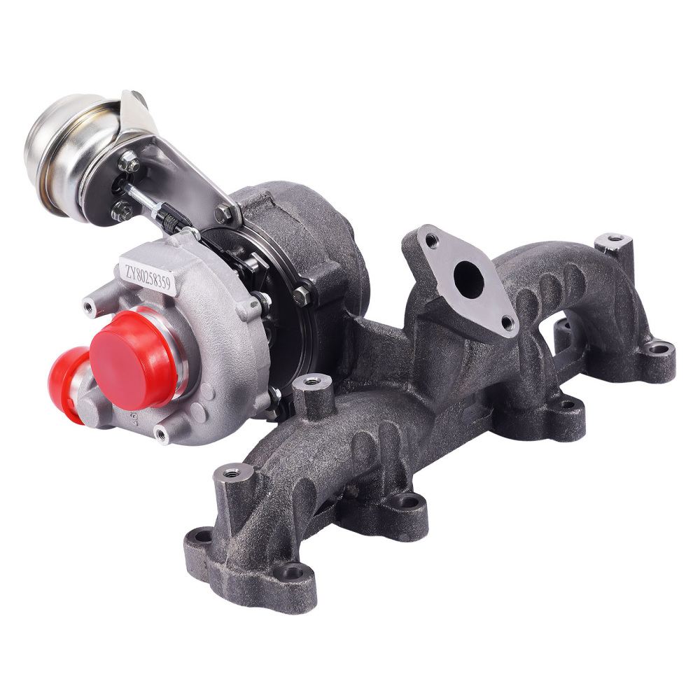 Complete Turbocharger w/ Intercooler Hose GT1749V compatible for Audi A3 compatible for Skoda 1.9TDI 115HP