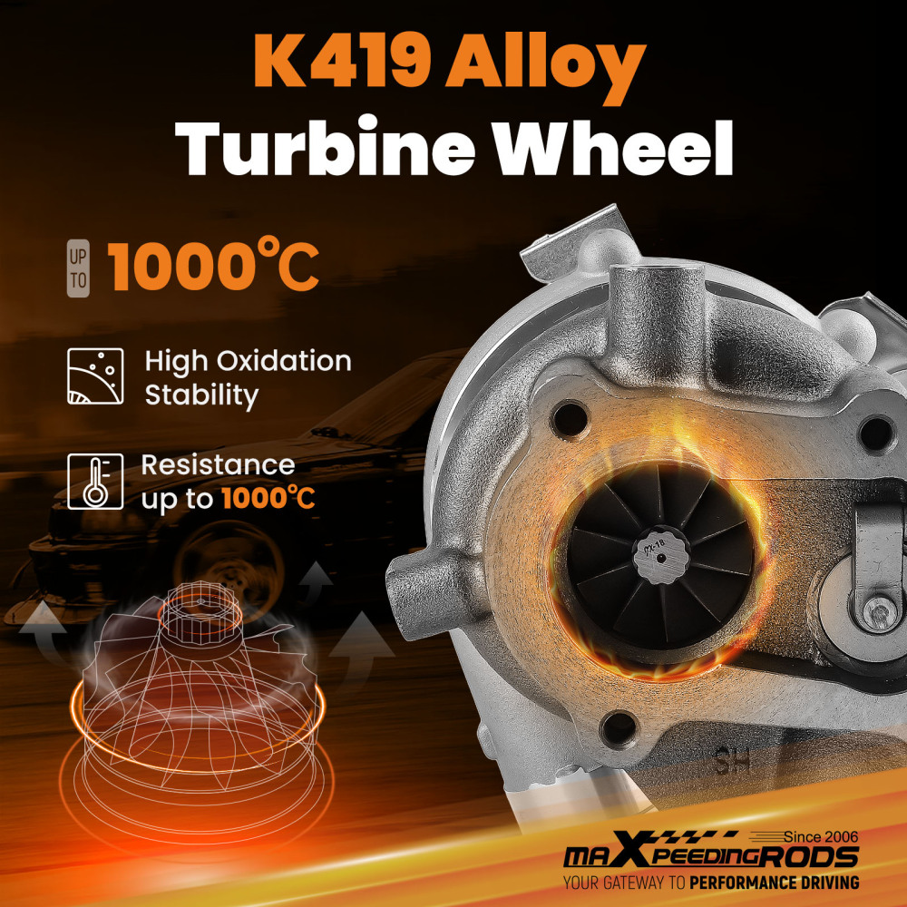 Street Performance Turbo Compatible for Toyota COASTER 4.2L D 1HD-T 1990 - 1993 billet compressor wheel