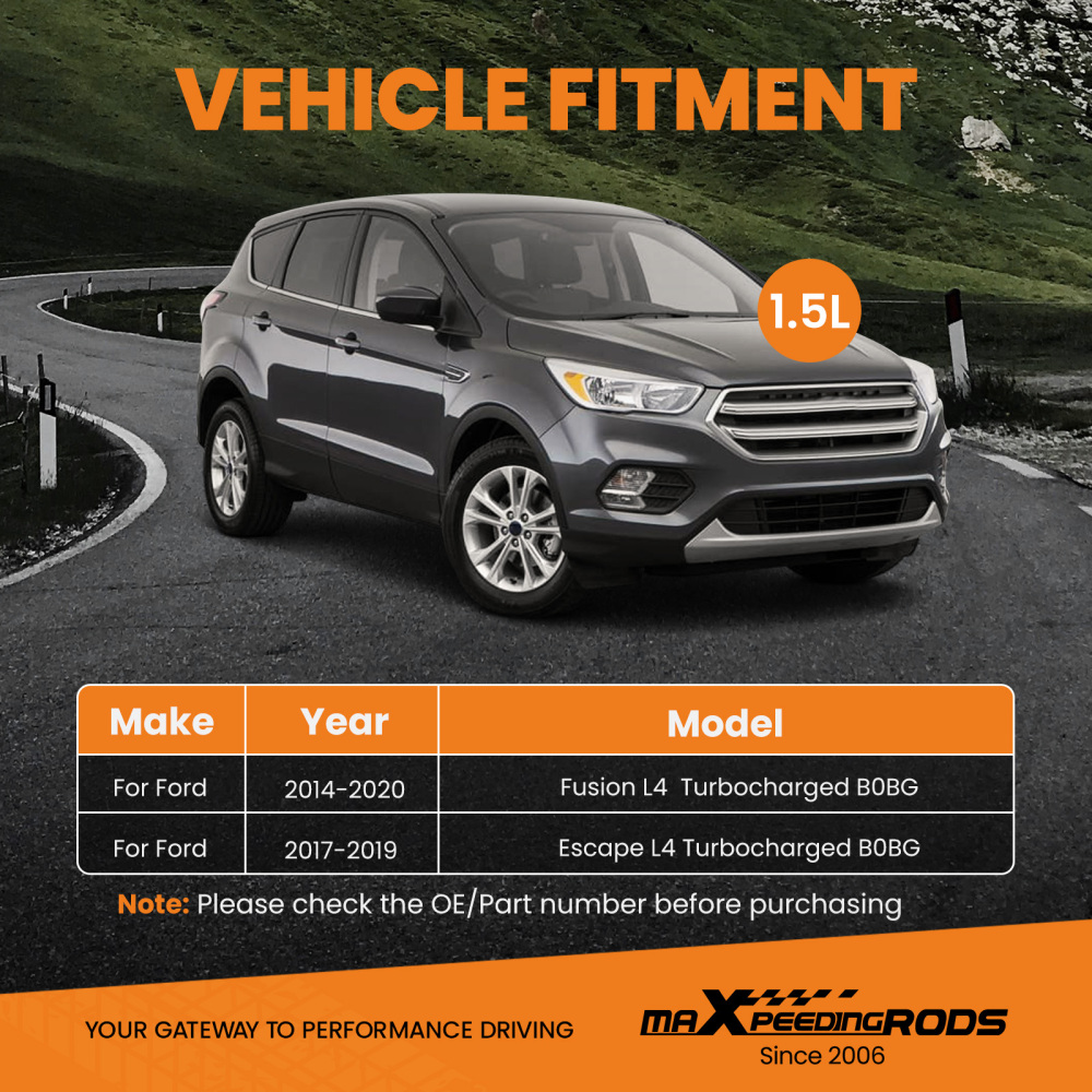 Turbo compatible for Ford 1.5L compatible for Fusion 14-20 compatible for Escape 17-2019 B0BG L4 F1FZ6K682D Turbocharger