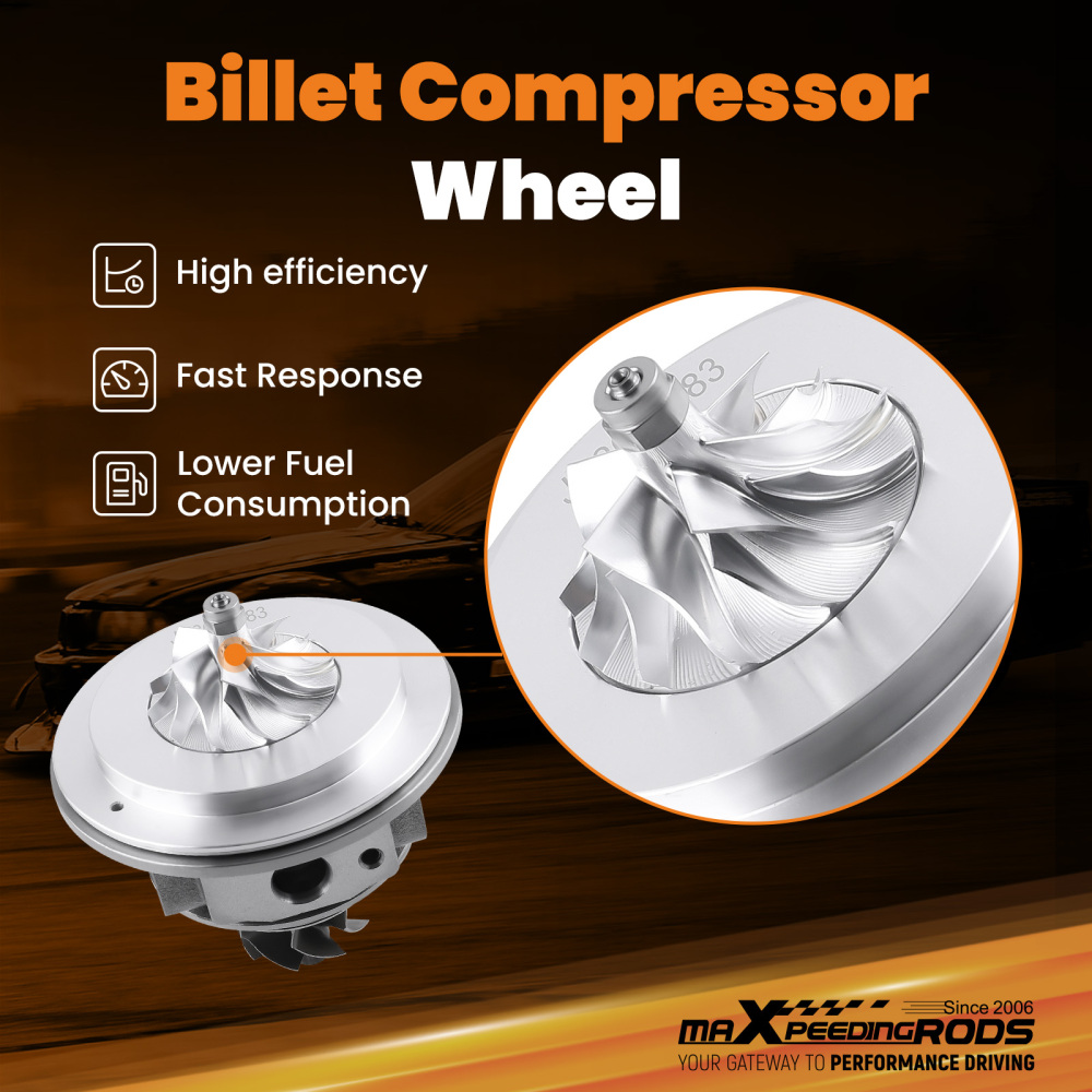 Billet Twin Turbo Cartridge Chra compatible for Ford F150 2.7L 2015 2016 2017 Turbocharger