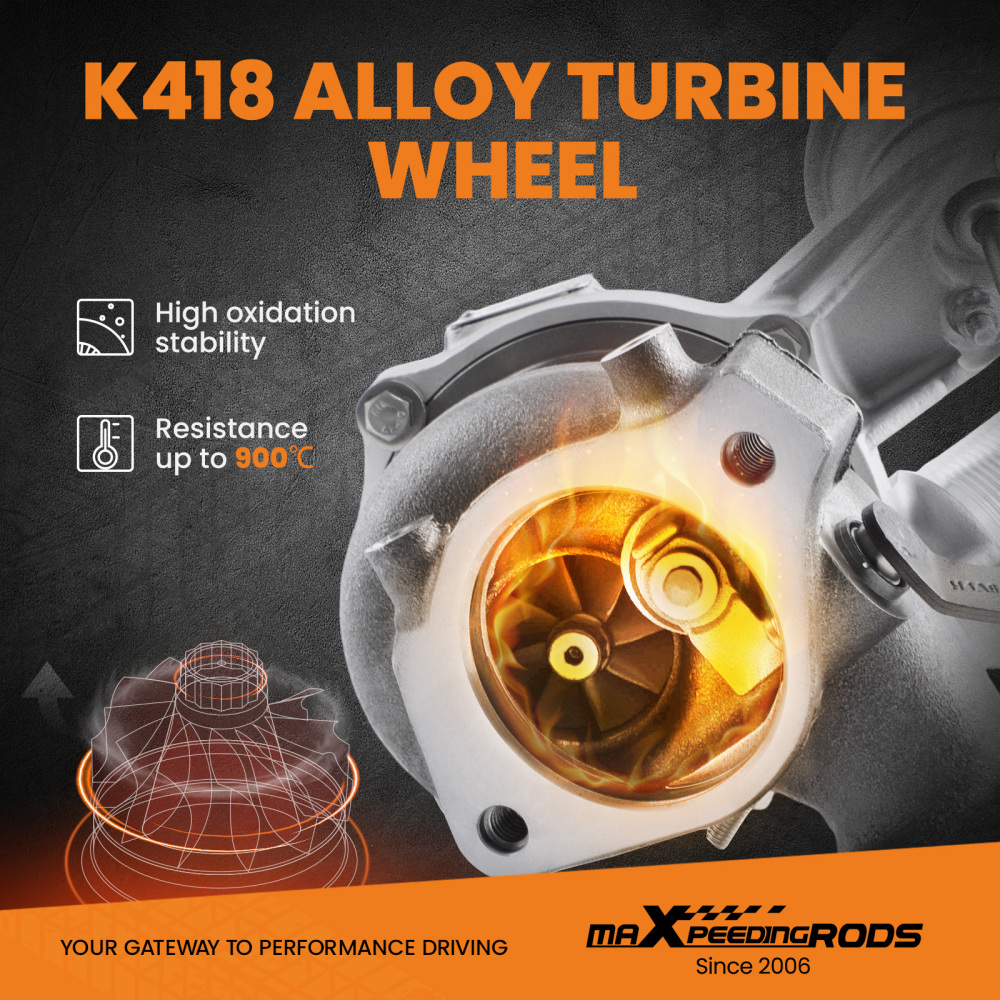 Left Side Turbo Turbocharger Compatible for Ford F-150 2.7L V6 Engine FL3Z6K682A 2015-2018	